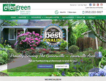 Tablet Screenshot of evergreenlawncaregville.com
